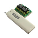 4 Channel 12v DC wireless relay Remote control Switch Long Range 1000Meter 433MHz