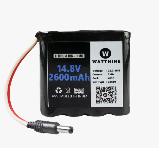 Wattnine 14.4V 2600mAh Lithium ion NMC Battery