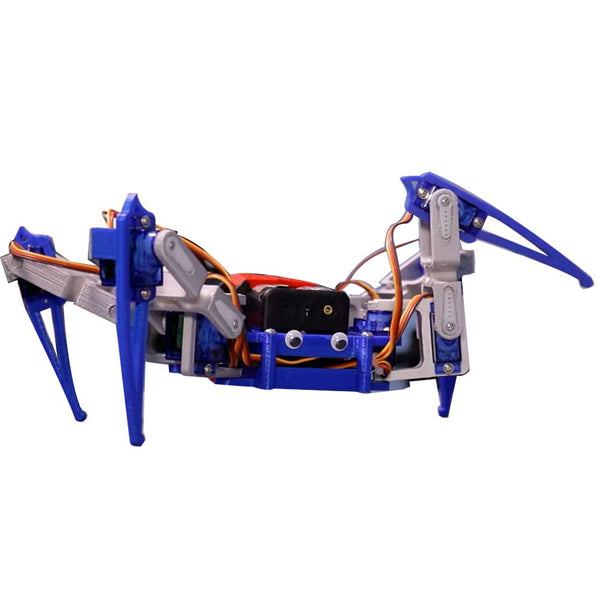 Techno-Tirupati; Quadruped Spider Robot DIY Kit 3D Printed Parts only With Screws ; without Servos