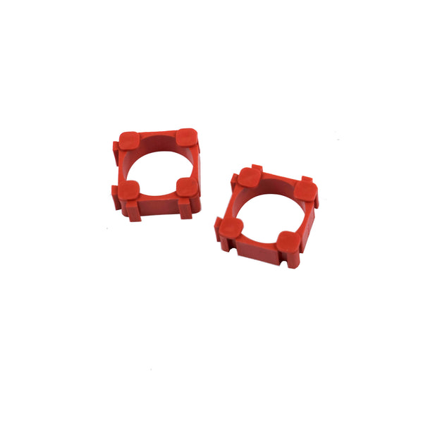 Single Cell 18650 Lithium Ion Battery Support Bracket (Red)