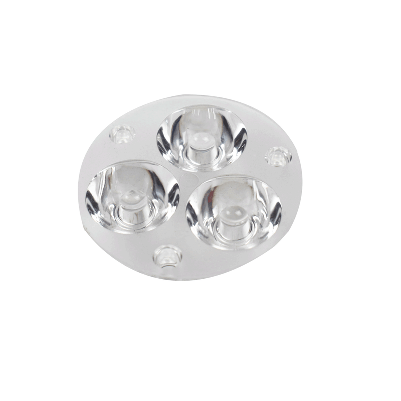 3 LEDs Polycarbonate Lens for LED Base Plate