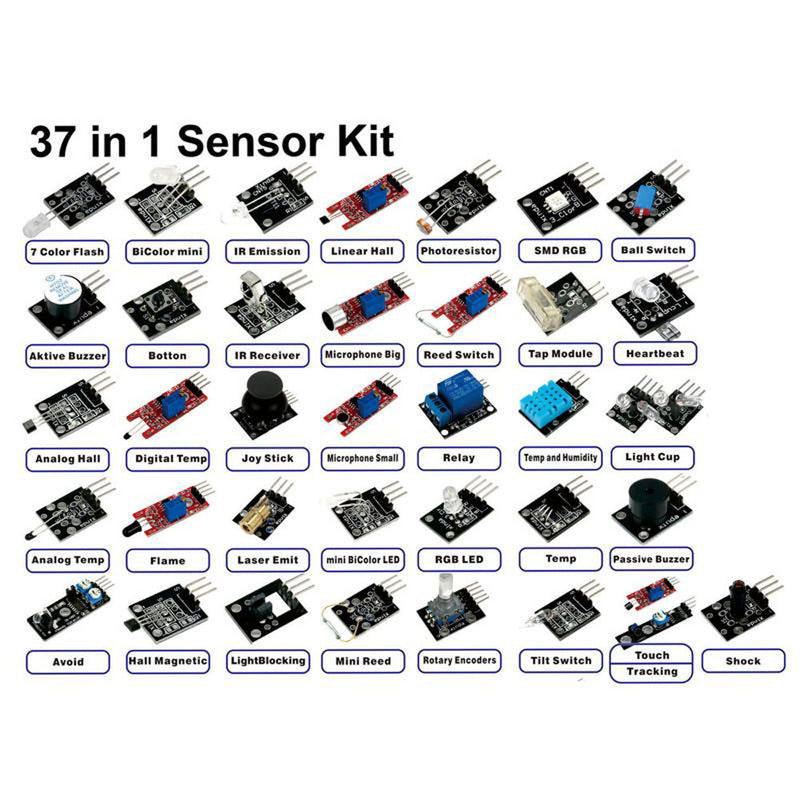 Buy 37 in 1 Sensor Kit for Arduino from HNHCart.com. Also browse more components from HatchnHack Kits category from HNHCart