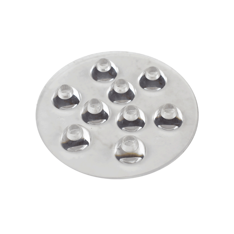 Polycarbonate Lens for 9 LED Base Plate