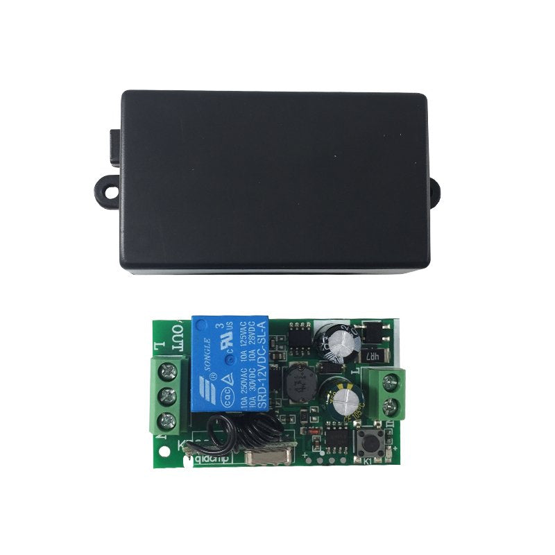 QIACHIP 433Mhz Universal Wireless Remote Control Switch AC 85V ~ 250V 110V 220V 1 Channel Relay Receiver Module and RF 433 Mhz Remote Controls KR2201-4/KT05