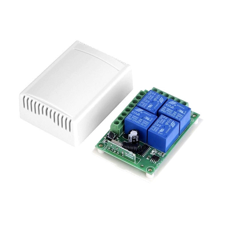 433MHz 24V 4 Channel Relay Module Wireless with RF Remote Control Switch