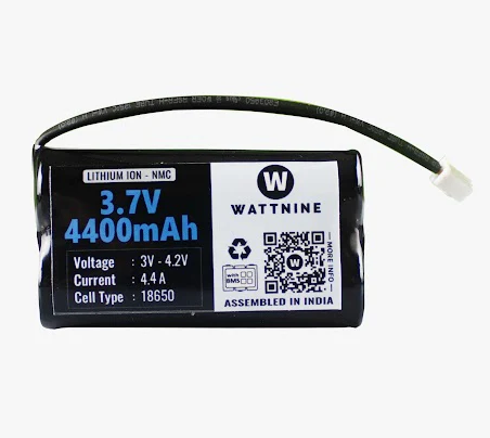Wattnine 3.7V 4400mAh Lithium Ion NMC Battery