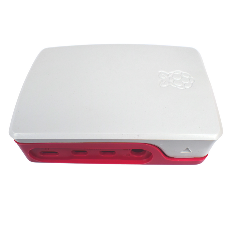 Premium RED & White Official Raspberry Pi 4 Case