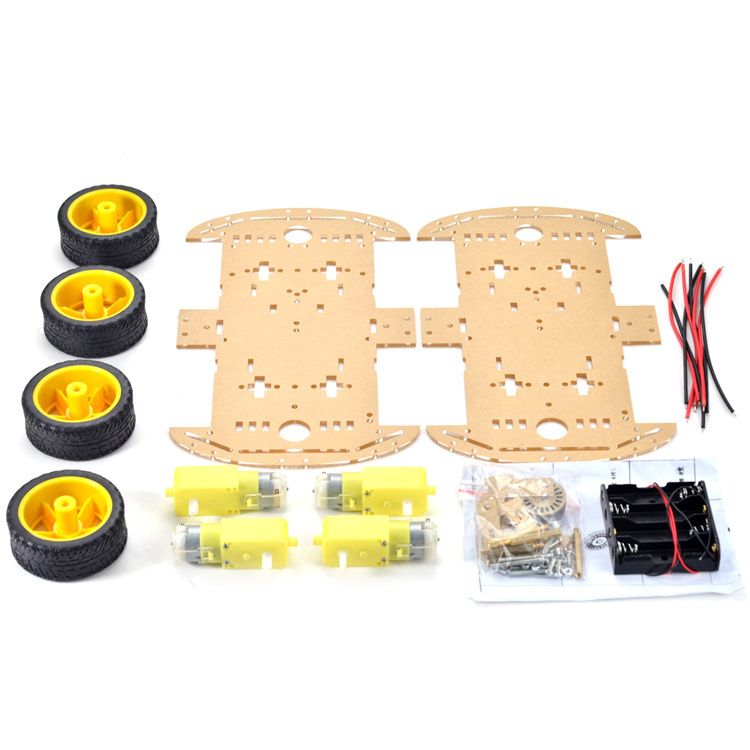 4WD Four Wheel Smart Robot Car Chassis Kit