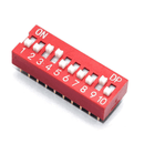 Order 10 Way DIP Switch SPST - 2.54mm Pitch