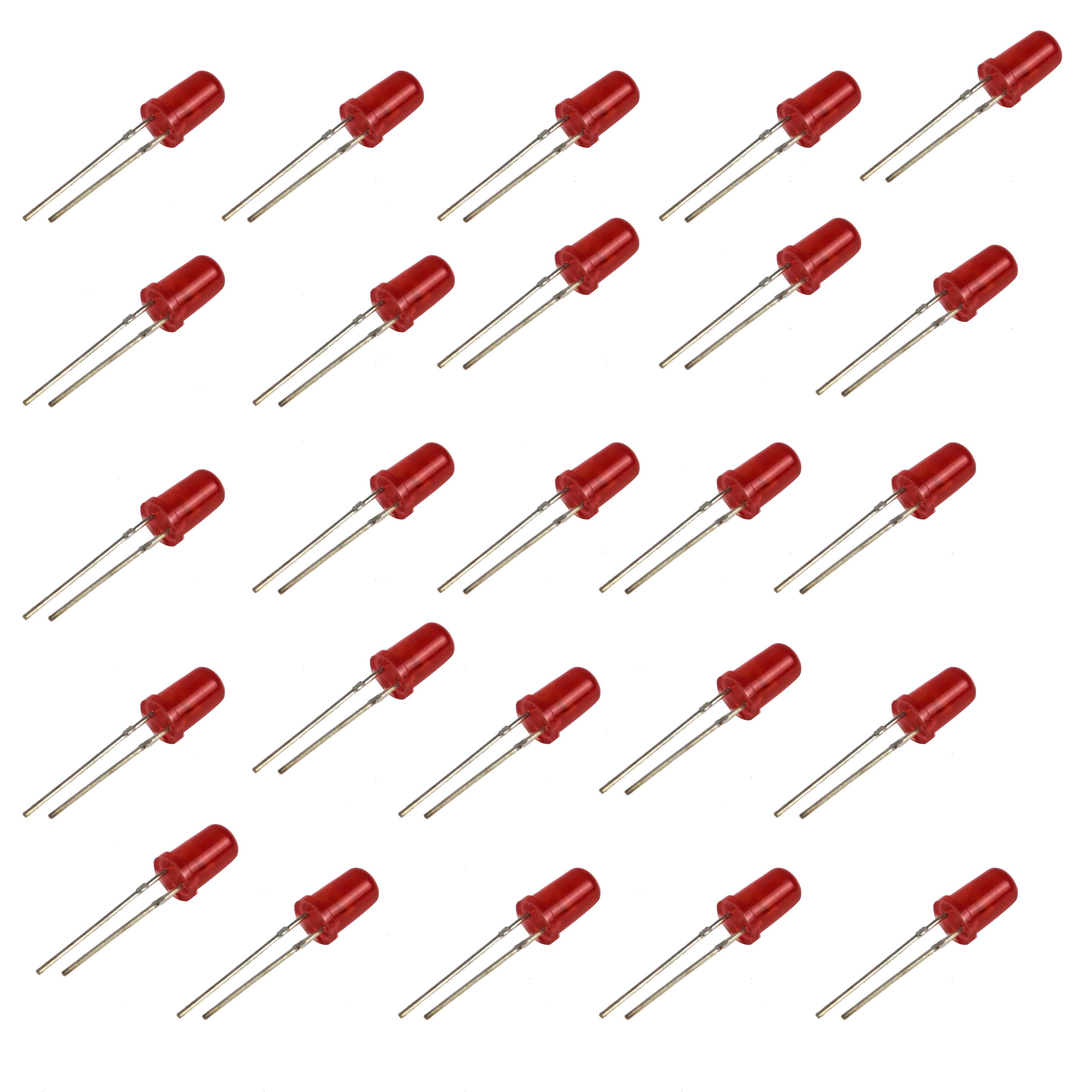 Buy 5mm Red LED(300-500mcd) (Pack of 1000) at HNHcart.com