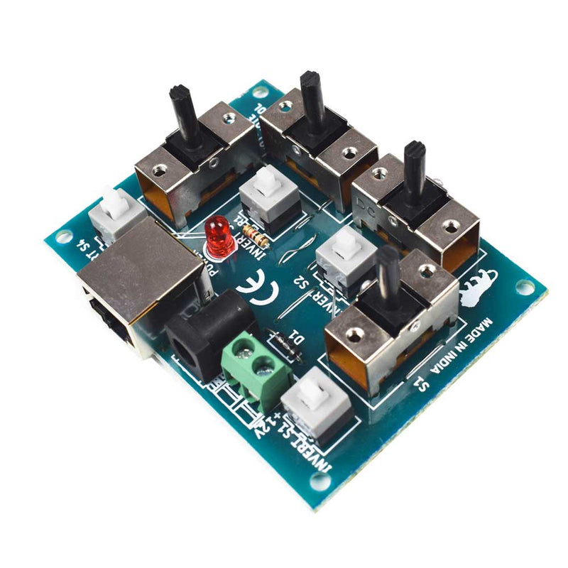 Joystick 4-Way Module with Motor Driver Hub & LAN Cable