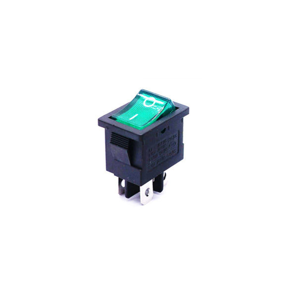 Shop 6A 250V SPDT ON-OFF Rocker Switch with Green Light