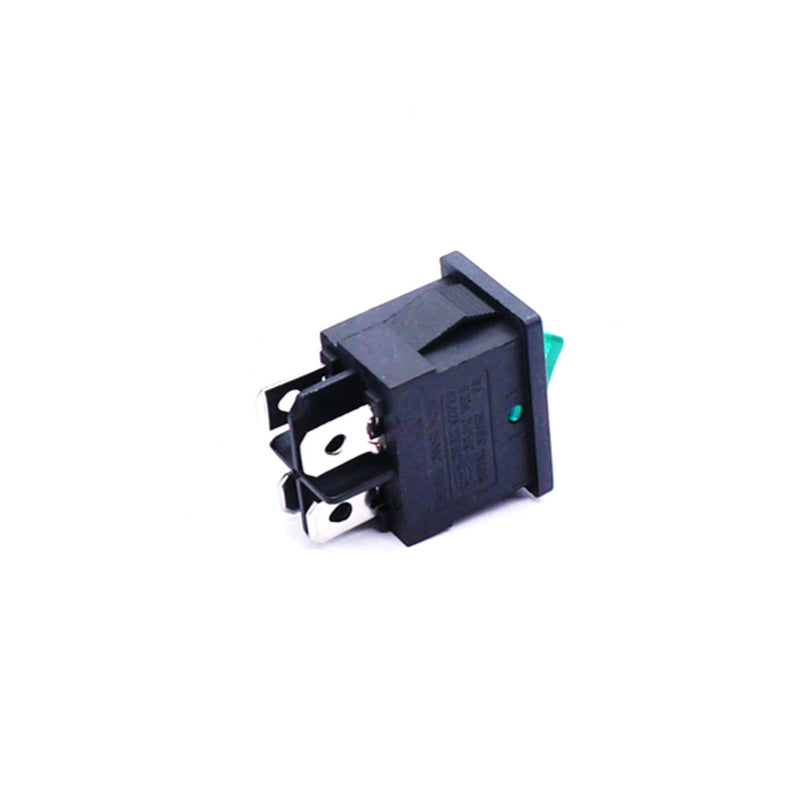 Buy 6A 250V SPDT ON-OFF Rocker Switch with Green Light