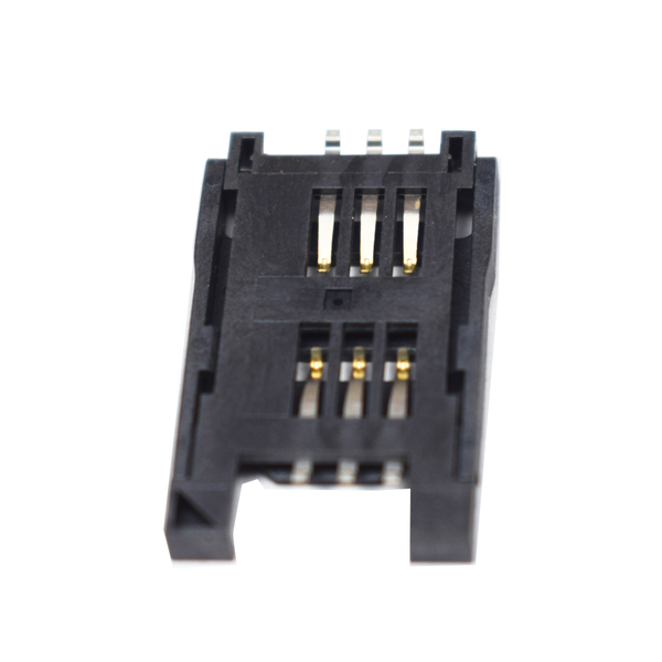 Single SIM Card Slot Holder - 6 Pin Lock Type