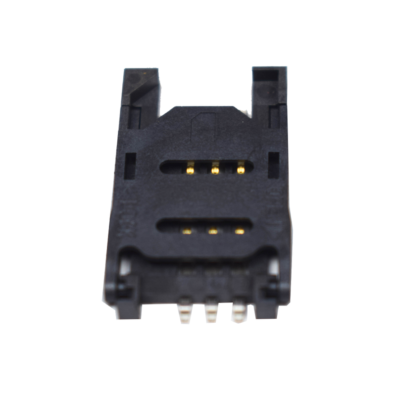 Single SIM Card Slot Holder - 6 Pin Lock Type