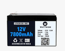 Wattnine 12V 7800mAh 7.8 A Lithium ion NMC Battery Include BMS
