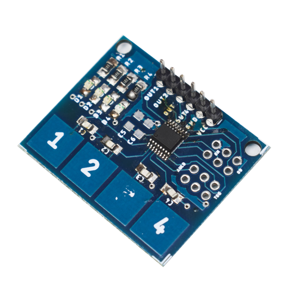 TTP224 4-Channel Capacitive Touch Sensor/Switch Module