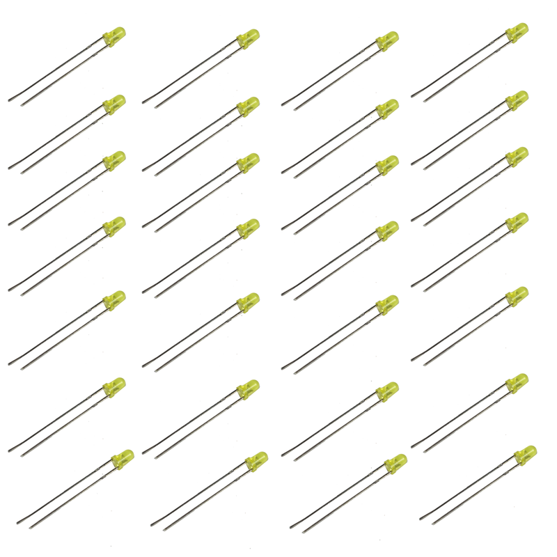 3mm Yellow LED(300-400mcd)