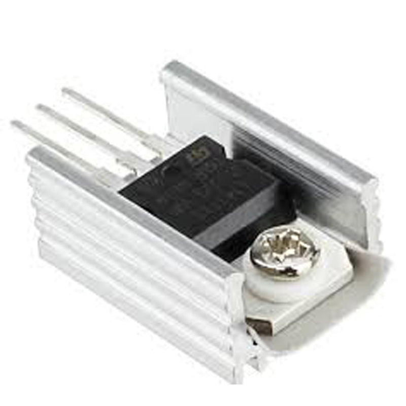 Order Aluminium Heat Sink for TO-220 Package (20mm x 15mm)