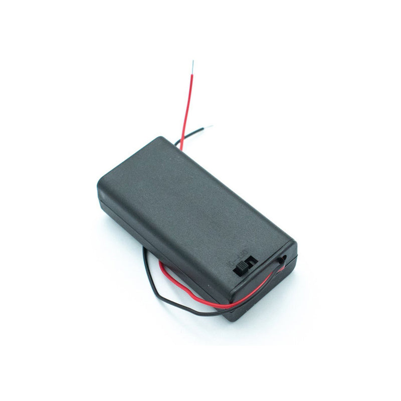 Shop Battery Holder for 2 x 1.5V AA Cell with Cover and On-Off Switch