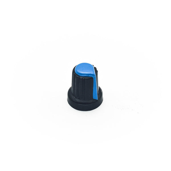 Buy Black & Blue Plastic Knob for 4mm D-Shaft Potentiometer from HNHCart.com. Also browse more components from Potentiometer Knobs category from HNHCart