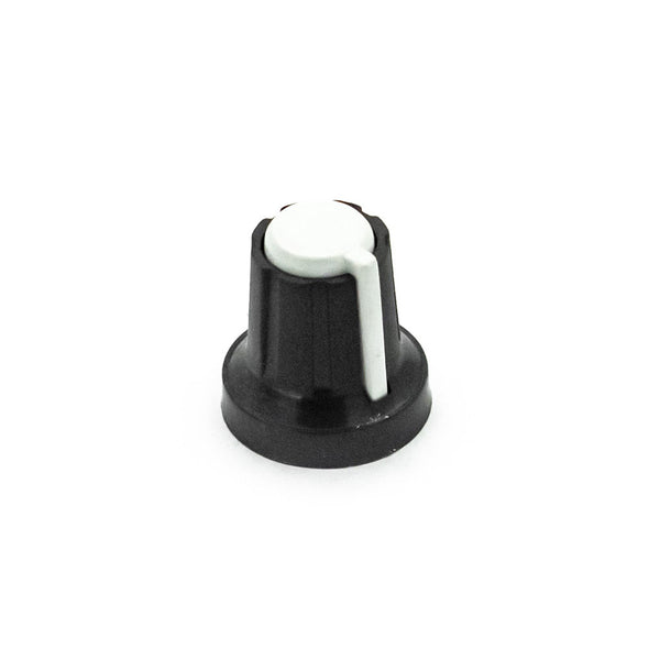 Buy Black & White Plastic Knob for 6mm Knurled Shaft Potentiometer from HNHCart.com. Also browse more components from Potentiometer Knobs category from HNHCart