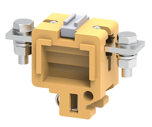 Connectwell CTS35L 50 sq mm Feed Thru Bolt/Nut Melamine Terminal Block