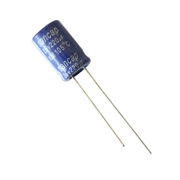 220µF 25V Electrolytic Capacitor
