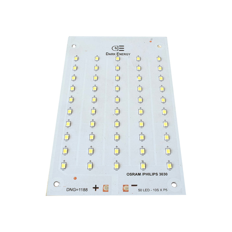 50W White 160mm x 100mm Metal Core LED PCB For Flood/Street Lighting
