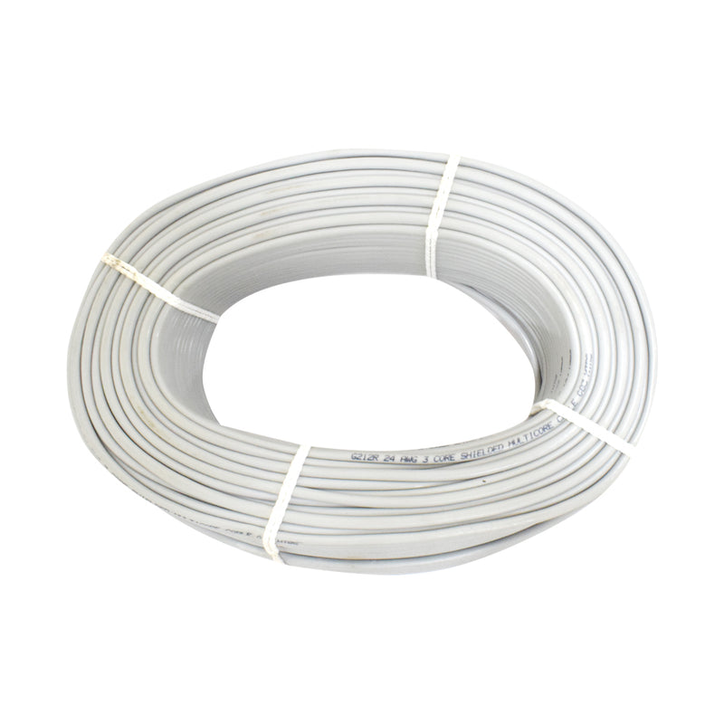 3 Core 14/.132mm(619) Grey Shielded Cable (90 Meter)