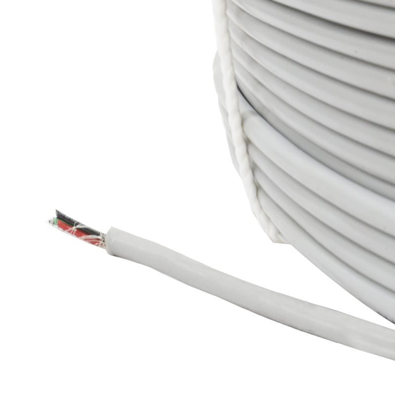 3 Core 14/.132mm(619) Grey Shielded Cable (90 Meter)