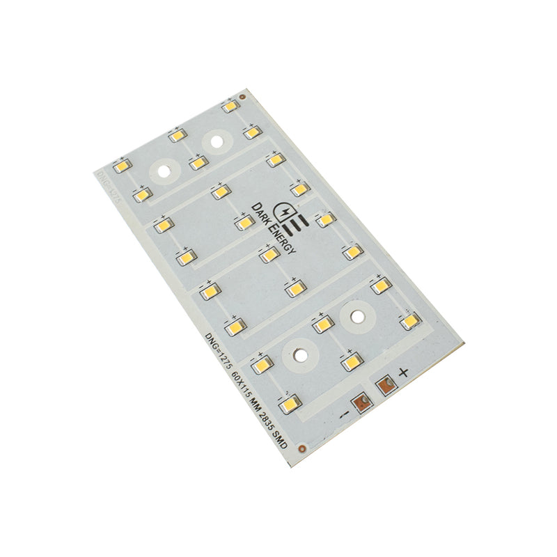24W White 60mmx115mm Metal Core LED PCB For Street/Flood Lighting