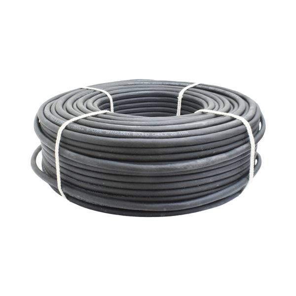 6 Core 16/.200mm Black Shielded Round Cable (10 Meter)