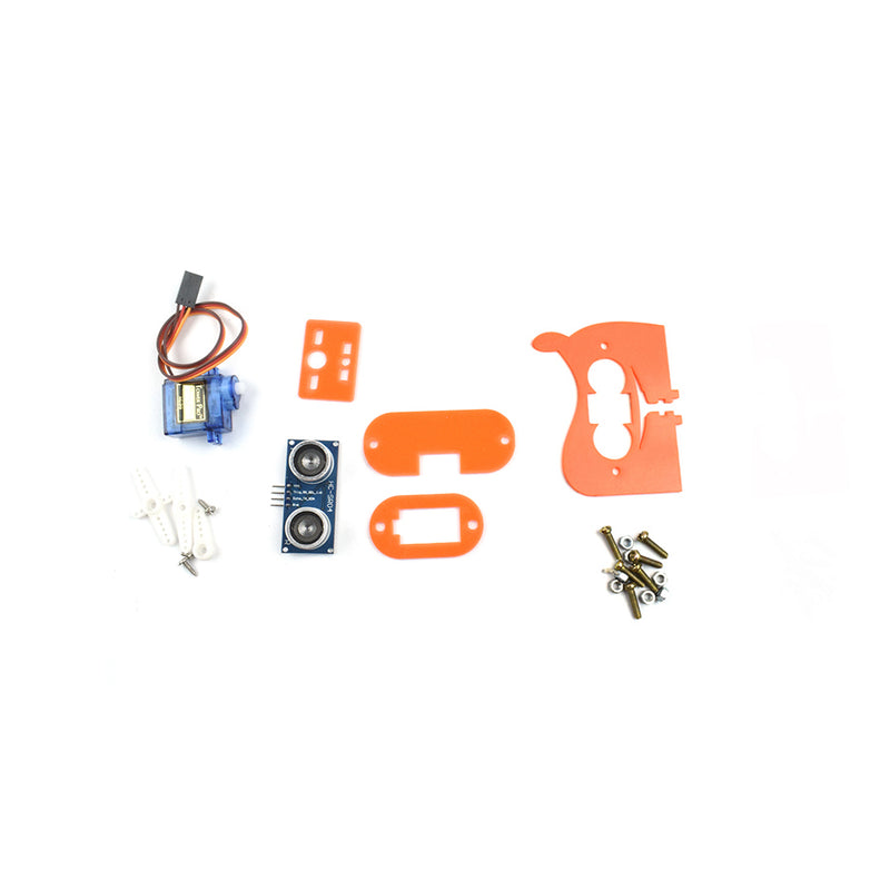 Ultrasonic Sensor with Servo Motor and Cartoon Kit