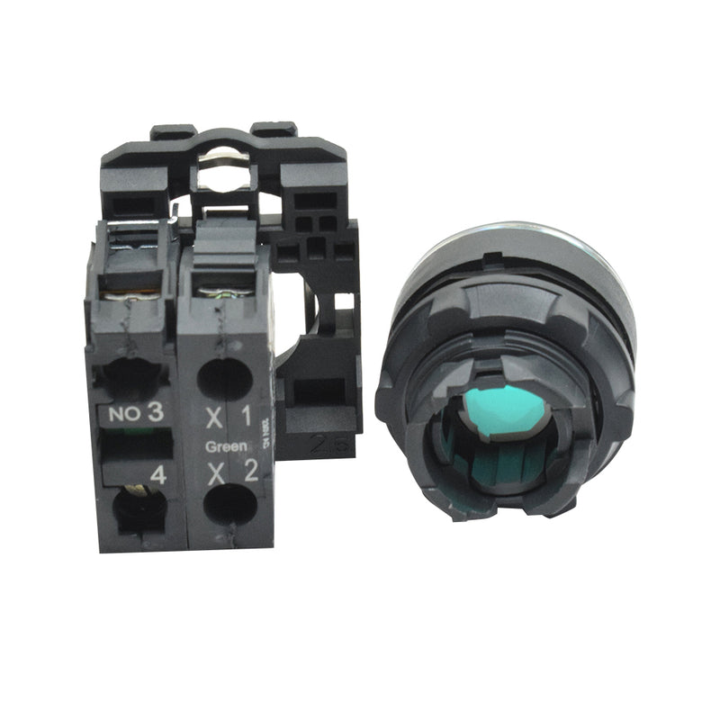 XB5AW33M1N 230V Illuminated Green Push Button with Screw Clamp