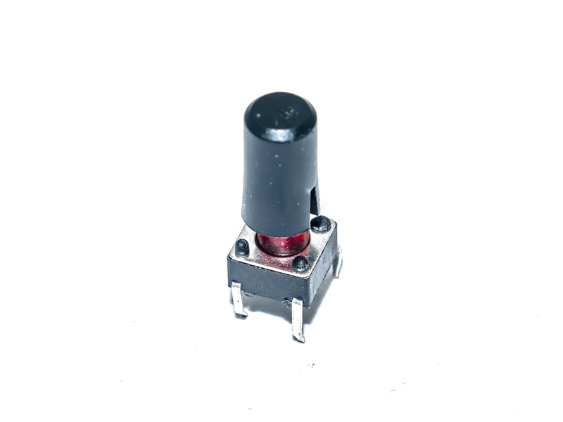 Order Black Cylindrical Cap for 10xx Tactile Push Button