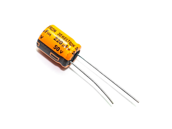 Keltron 220µF 50V Electrolytic Capacitor