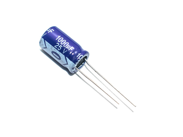 1000µF 25V Electrolytic Capacitor