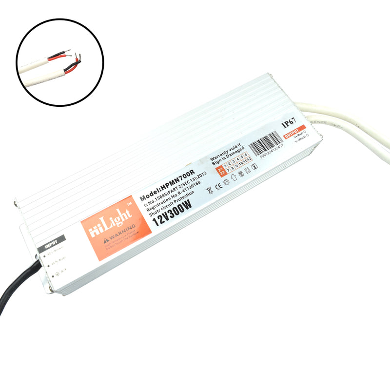 HiLight 12V 300W IP67 Water Proof Power Adaptor LED Driver