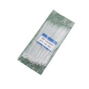 150 x 3.6 mm White Nylon Zip Tie