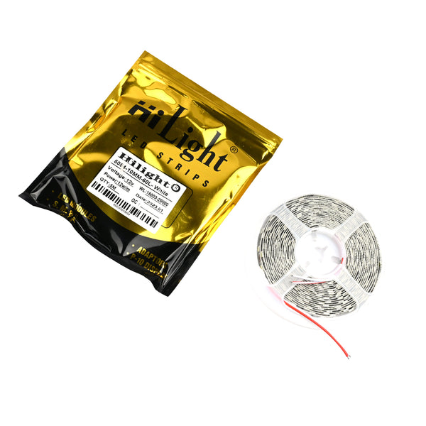 HiLight 12V 12W/m White LED 5 Meter Strip in SMD 5054 Package