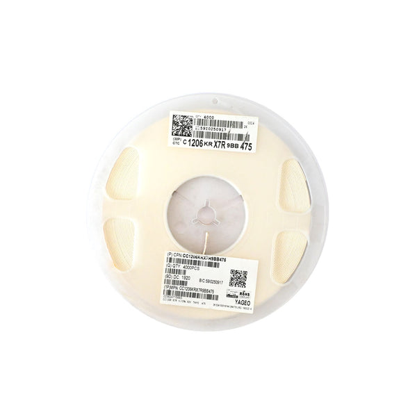 YAGEO 4700nf 4.7uf 50V 1206 SMD Capacitor (Pack of 4000)