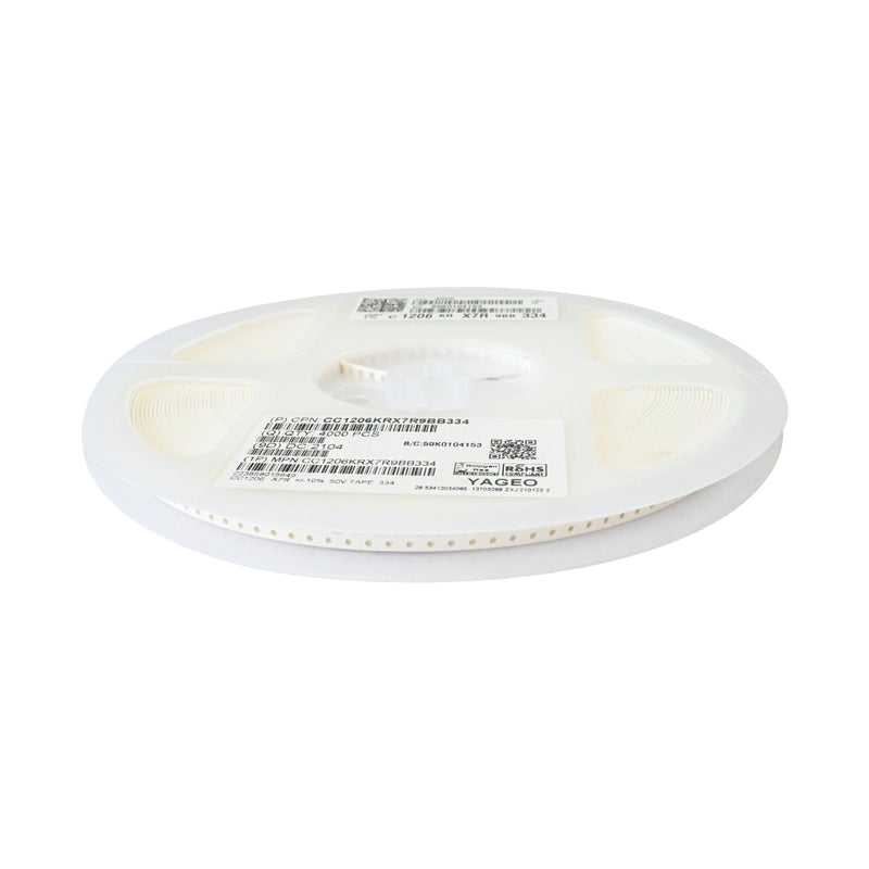 YAGEO 330nf 0.33uf  50V 1206 SMD Capacitor (Pack of 4000)