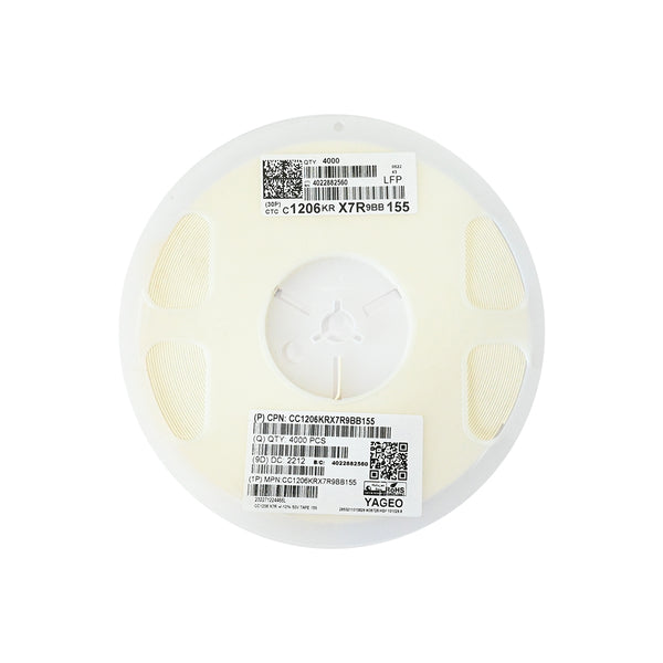 YAGEO 155 1.5uf 50V 1206 SMD Capacitor (Pack of 4000)