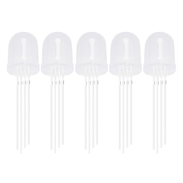 Diffused RGB Common Anode LED – 10mm Tricolor