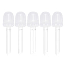 Diffused RGB Common Anode LED – 10mm Tricolor