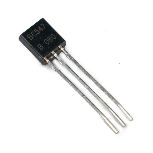 BC547 NPN General Purpose Transistor (BJT) 45V 100mA TO92 Package