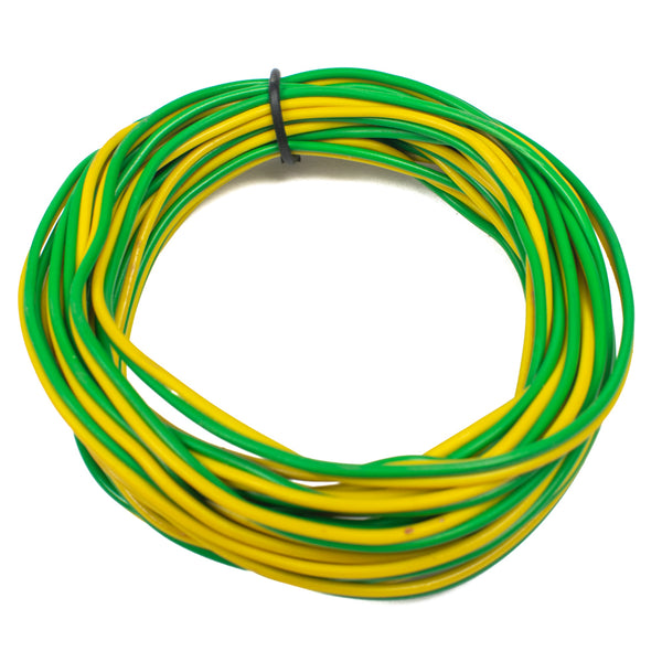 22 AWG Multi Strand 2 Wire Ribbon Cable 5 Meter (Yellow & Green) 14/0.173