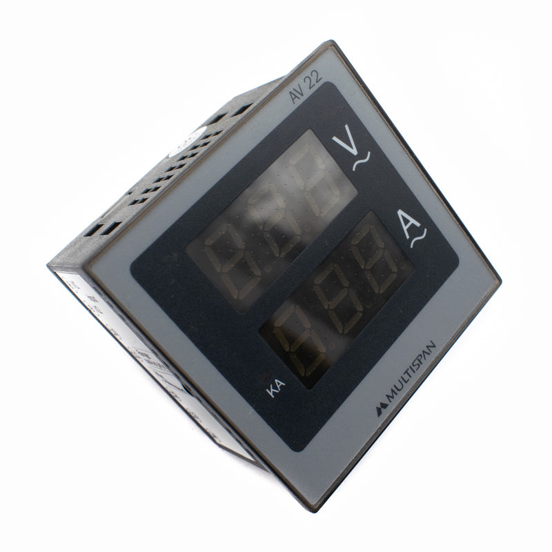 Multispan AV-22 Size Digital Volt & Ampere Meter