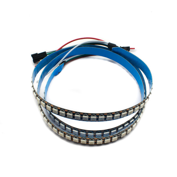 WS2812B 144 LEDs/m RGB Addressable LED Pixel Strip Light 5V DC Programmable